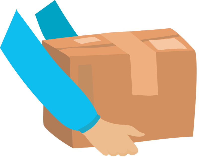 Colis de retrait de matériel événementiel